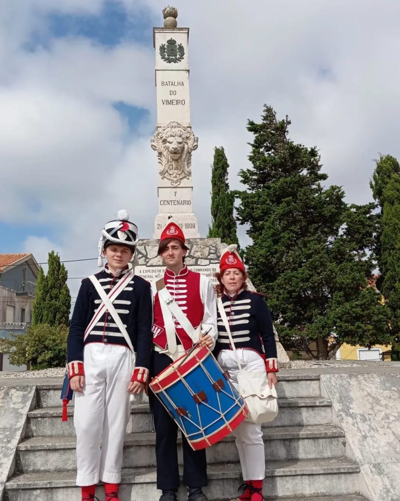 Musicos de la AERH en Vimeiro